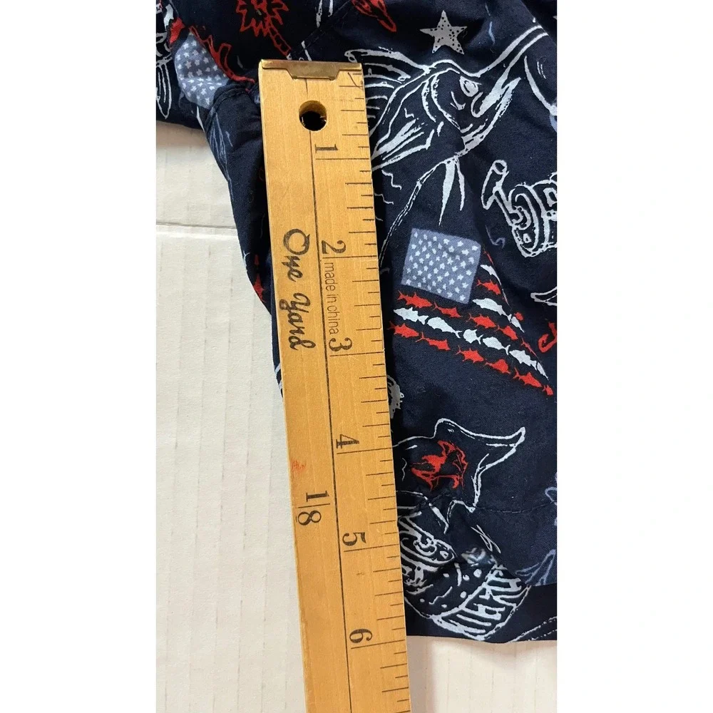 Columbia PFG Swim Trunks Men's XL Navy Blue‎ Patriotic Fishing Shorts
